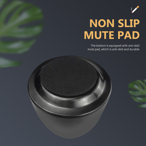 Cenicero sin humo de lujo de acero inoxidable negro con tapa Precio de fábrica Venta para ceniceros para fumar cigarros - Product Image 6