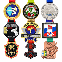 Médailles de récompense sportives personnalisées, médailles avec logo couleur sur mesure pour les événements de football, de natation, de gymnastique et de course à pied