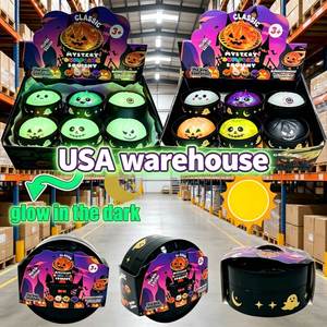 Jouets sensoriels anti-stress en forme de boulette, mignons, doux, remplies de sucre de maltose, lumineux dans le noir, sur le thème d'Halloween, colorés - Product Image 2