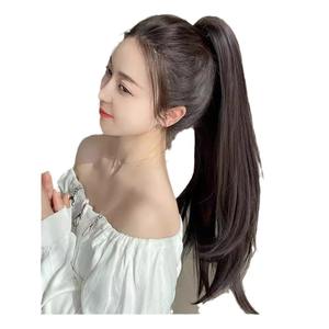 วิกผมหางม้าแบบหนีบ ดีไซน์ธรรมชาติ สีดำยาว หางม้าสูง สำหรับผู้หญิง ต่อผมเสมือนจริง น้ำหนัก 140 กรัม - Product Image 3