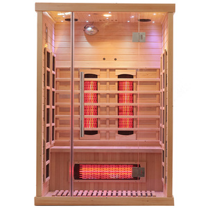 Sauna Infrarroja Hemlock para 1-4 Personas, Mini Sauna Interior con <span class=keywords><strong>Panel</strong></span> de Control en Venta - Product Image 3