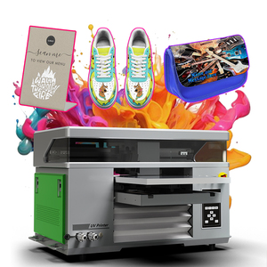 4060 kép đầu UV dtf máy in nhỏ máy in da phẳng Silicone áo thun quần áo vải máy in - Product Image 2
