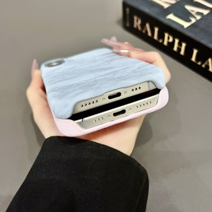 Custodia in pelle di lusso con struttura in pelle lucida custodia per telefono cellulare per <span class=keywords><strong>iPhone</strong></span> <span class=keywords><strong>12</strong></span> 13 Pro 14 15 Plus 16 Pro Max custodia per telefono - Product Image 4