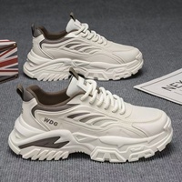 Baskets décontractées pour hommes style coréen 2026, nouvelle collection été, à lacets, en maille, semelle épaisse, type Dad Shoes