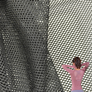 Tela de Malla Transpirable Personalizada en Blanco y Negro, Precio de Fábrica, 100% Poliéster de Punto, para Uso en la Industria de Prendas de Vestir para Exteriores - Product Image 4