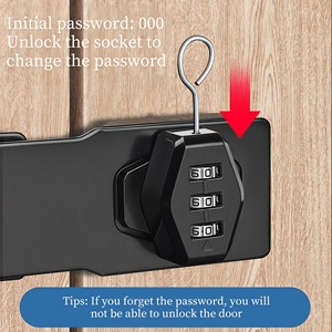 Anti-hırsızlık şifreli kapı kilidi için 3/4/5/6 inç dolapları dosya ve giyim dolapları buzdolabı kapılar-demir anahtar malzeme - Product Image 6