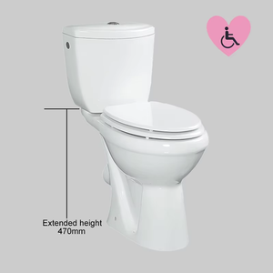 <span class=keywords><strong>Inodoro</strong></span> elevado de dos piezas para personas mayores con discapacidad de altura cómoda para discapacitados - Product Image 4