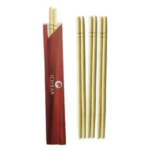 Yeni ürün yüksek kaliteli kişiselleştirilmiş özel kağıt kapak bambu suşi çubuklarını
