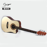 Wholesale Smiger SM-411 String Instrument Cheap Mid Range 6 Steel Strings 41inch Acoustic Guitar with EQ