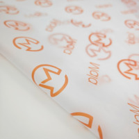 Papier de soie personnalisé avec logo, recyclé, 50x70cm, feuilles d'emballage pour vêtements, chaussures et emballages cadeaux, directement de l'usine
