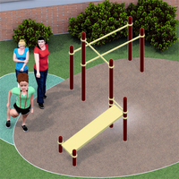 Equipo de Fitness al aire libre de acero personalizado con certificación TUV para ejercicio corporal Street Workout Park Use