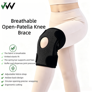 Rodilleras con Soporte de Resorte y Bisagra para Senderismo, Baloncesto y Deportes al Aire Libre, Correas de Menisco Fijas, Presurizadas, Transpirables y de Neopreno - Product Image 2