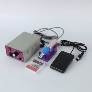 Ensemble de perceuse à ongles électrique professionnelle en acier inoxydable 25000 tr/min, rechargeable par USB, design portable, US, pour manucure et pédicure - Product Image 4