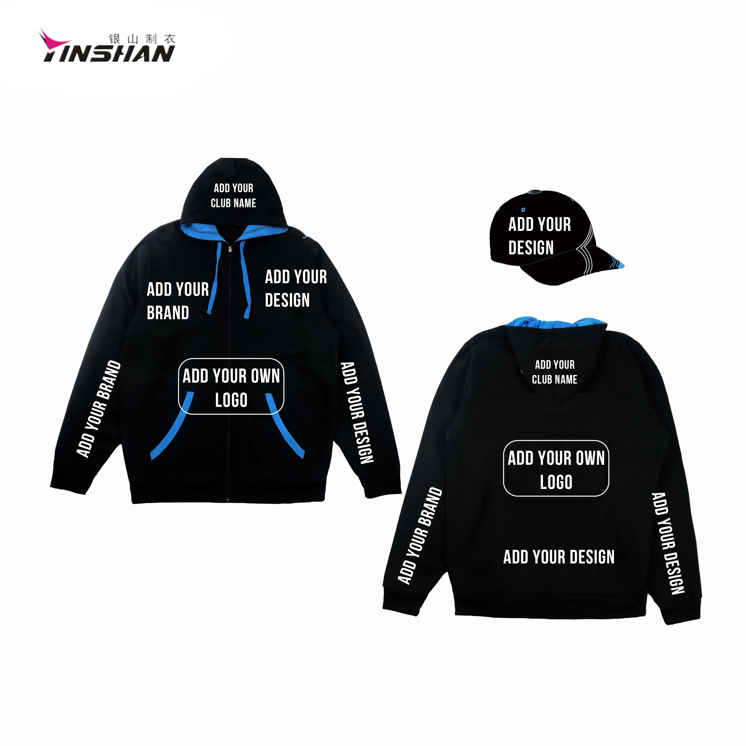 Customized Logo 100% Polyester OEM Racing Pit Crew Zipper Long Sleeve Gym Hoodie Custom Sports Hoodies Custom Sport Wear