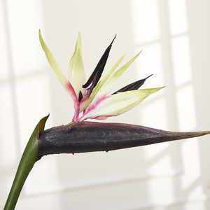 Tige d'oiseau de paradis artificielle de 88 cm, fleur réaliste de <span class=keywords><strong>Strelitzia</strong></span> Reginae pour mariage, décoration florale tropicale pour la maison et les vases - Product Image 3