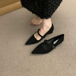 Zapatos de tacón medio de 6 cm para mujer, de gamuza, cómodos, antideslizantes, ligeros, para fiestas, bodas, primavera, verano, otoño. - Product Image 1