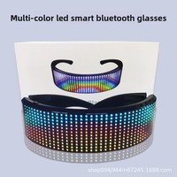 Lunettes LED transfrontalières lumineuses et colorées, contrôlables par application – Idéales pour un anniversaire
