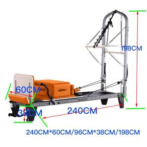 อุปกรณ์พิลาทิส รีฟอร์เมอร์ ทาวเวอร์ ทำจากอะลูมิเนี<span class=keywords><strong>ย</strong></span>ม พร้อมขาปรับระดับได้ สำหรับสตูดิโอพิลาทิส บรรจุในกล่องไม้ - Product Image 2