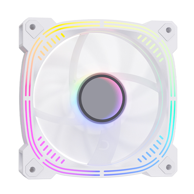 AntarcChill 120mm ARGB PWM Addressable RGB Pressure Optimized Fan for PC Gaming CPU Coolers Radiators 3Pin Power 4Pin
