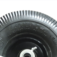 Factory Price 4.10/3.50-4 Pneumatic Rubber Tire with Metal Rim/oil Nozzle for Hand Truck/hand Cart/lawn Mower