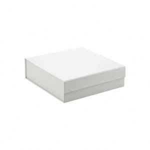 Custom Screen Printing logo Plain <b>White</b> Medium Size square Magnetic Folding Gift <b>Box</b> <b>with</b> Magnetic <b>Lid</b> - Product Image 1