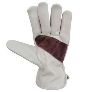 Goat grain leather <b>driver</b> <b>gloves</b> with reinforcement on palm - Product Image 4