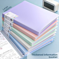 Classeur de présentation A4 à 30 pochettes, en plastique transparent, organiseur de documents, classeur pour le bureau, l'école, les fournitures de papeterie