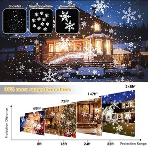 Lámpara de Proyección Giratoria Navideña con 16 Imágenes de Personajes de Cuentos de Navidad, Juguete de Disfraces, Muñeco de Nieve, Pantalla Súper Grande, Novedad al por Mayor - Product Image 4