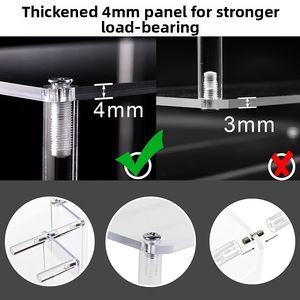 Présentoir acrylique multicouche moderne pour le stockage à domicile des grands magasins pour figurines d'<span class=keywords><strong>action</strong></span> Bobblehead Dolls Bracelets Jewelry - Product Image 5