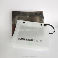 Pochette souple et rigide personnalisée en EVA noir dépoli, étanche, pour maillot de bain homme, style poignée, pour l'été