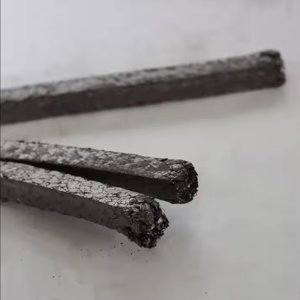 Joint d'étanchéité flexible en <span class=keywords><strong>graphite</strong></span> QiangLong avec fil en acier inoxydable 304, renforcé de fibre de verre et de fibre de carbone, modèle noir QLPG3001 - Product Image 5