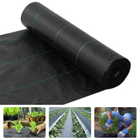 Tissu tissé en polyéthylène 90GSM 100G PP Géotextile Tapis de mauvaises herbes Barrière de couverture de sol Tissu de paysage tissé