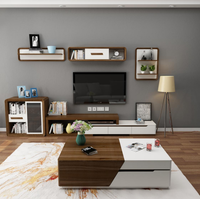 Meubles de salon, Table basse, vente en gros, nouveau Design, de luxe, en noir blanc et marron, Simple
