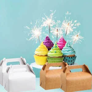 Tái chế Kraft Giấy hộp quà tặng cho bao bì thực phẩm Wedding & trang trí sinh nhật Kraft Bánh hộp Cookie kẹo Takeaway hộp - Product Image 6