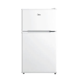 Mini refrigerador Midea de 112L con doble puerta y congelador para el hogar, oficina o dormitorio, diseño compacto y de bajo consumo. - Product Image 1