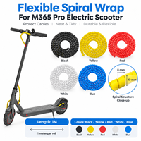 Protecteur de câble de frein pour trottinette électrique 1M, enveloppe spirale pour organisateur de câbles moteur M365 Pro, accessoires de protection