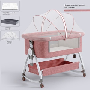Wholesale Portable Multifunctional Baby Cot for Home & Hospital Use for Baby Cradle & Sleep Outdoor Bedside Shaker Included - Product Image 3
