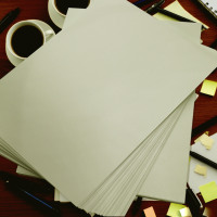 Papier A4 personnalisé bleu noir 280/290/300/310gsm double face enduit PE emballage anti-contrefaçon pour cadres photo bruts