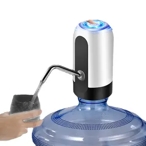 2023 Bestseller Tragbare Fass wasserpumpen mit LED-Leuchten Wiederauf ladbare elektrische automatische Wassersp ender pumpe