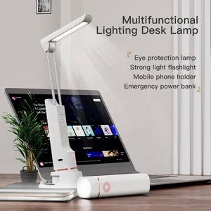 Foldable Flashlight Cordless Led <b>Table</b> <b>Lamp</b> With Power Bank,war Readiness Material <b>Portable</b> USB Rechargeable Desk Light - Product Image 2