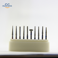 Huacera 4101 fresas de diamante de alta calidad surtidas puntas de pulido para laboratorio Dental para uso en clínica Dental con punta de carburo