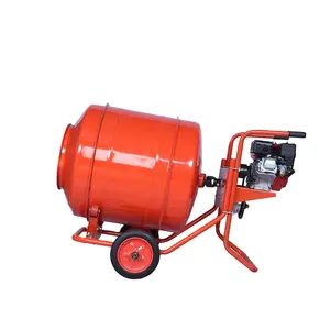 Hot Sale Hand Push Move Easily Type Diesel Vertical Shaft Gasoline Engine Concrete Pan Mixer Cement