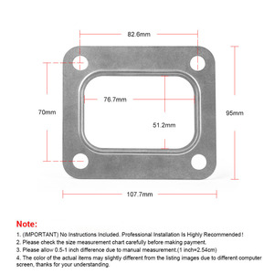 Junta de Brida para Turbocompresor T4 para Modificación Automotriz, para Salidas de Escape de Sistemas de Motor T04E T66 T70 GT35 GT40 - Product Image 5