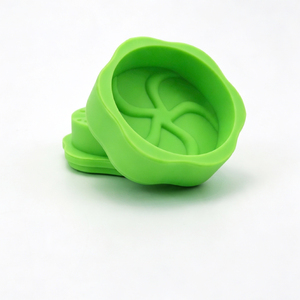 Logo Custom 2-Part Silicone <b>Herb</b> <b>Grinders</b> for Tobacco Flower Grinding with Built-in Compartment Cigarette Rolling Paper Smoking - Product Image 2