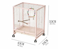 Cage à oiseaux en métal durable à grand espace, exportée d'usine, avec plateau en plastique et cadre en fer, pour l'élevage de perruches et de perroquets, utilisation intérieure/extérieure