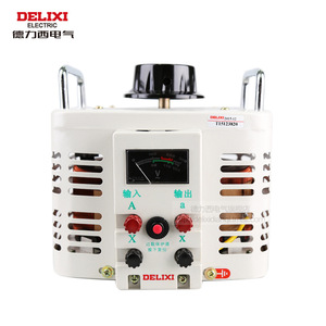 Régulateur de tension monophasé Delixi 220v AC, réglage manuel, 50Hz, modèle à noyau en cuivre 2015-12 - Product Image 1