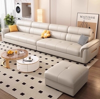 Ensemble de canapés en forme de L de haute qualité, design moderne, inclinables, meubles de salon pour appartement, style luxueux pour la maison
