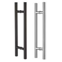 Poignée de porte coulissante en acier inoxydable de qualité commerciale, forme d'échelle, installation facile, garantie 1 an, design moderne pour hôtel