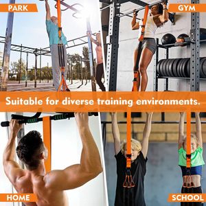 CHENGMO SPORTS 225 LBS Home Gym Fitness Bande d'assistance à la traction de haute qualité avec corde élastique, bandes pour barre de traction - Product Image 5