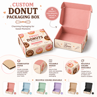 Boîtes d'emballage personnalisées en carton ondulé pour avions en papier, boîtes d'emballage pour desserts cuits et boîtes d'emballage pour beignets avec impression couleur